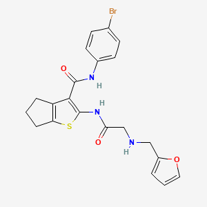 N-(4-bromophenyl)-2-{[N-(2-furylmethyl)glycyl]amino}-5,6-dihydro-4H-cyclopenta[b]thiophene-3-carboxamide