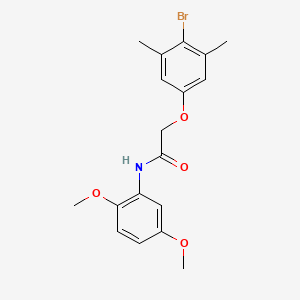 2-(4-bromo-3,5-dimethylphenoxy)-N-(2,5-dimethoxyphenyl)acetamide