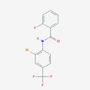 N-[2-bromo-4-(trifluoromethyl)phenyl]-2-fluorobenzamide