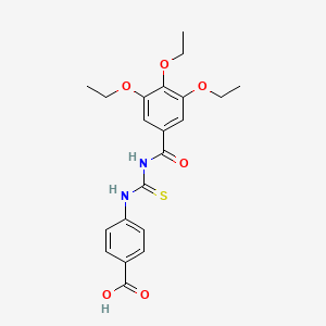 4-({[(3,4,5-Triethoxyphenyl)carbonyl]carbamothioyl}amino)benzoic acid