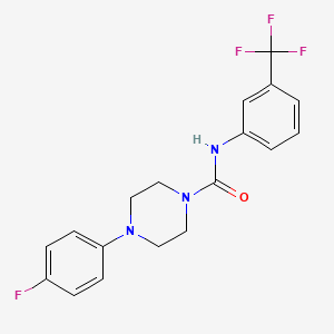 4-(4-fluorophenyl)-N-[3-(trifluoromethyl)phenyl]piperazine-1-carboxamide