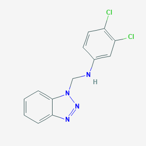 molecular formula C13H10Cl2N4 B366302 N-(1H-benzotriazol-1-ylmethyl)-3,4-dichloroaniline CAS No. 313518-19-3