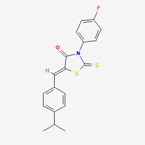 3-(4-fluorophenyl)-5-(4-isopropylbenzylidene)-2-thioxo-1,3-thiazolidin-4-one