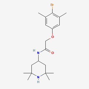 2-(4-bromo-3,5-dimethylphenoxy)-N-(2,2,6,6-tetramethyl-4-piperidinyl)acetamide