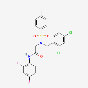 N~2~-(2,4-dichlorobenzyl)-N~1~-(2,4-difluorophenyl)-N~2~-[(4-methylphenyl)sulfonyl]glycinamide