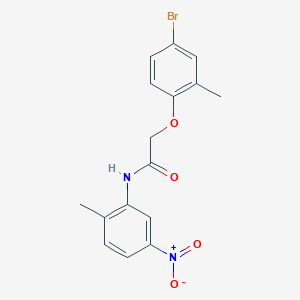 2-(4-bromo-2-methylphenoxy)-N-(2-methyl-5-nitrophenyl)acetamide