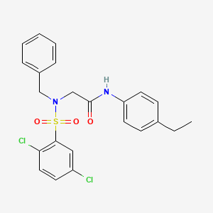 N~2~-benzyl-N~2~-[(2,5-dichlorophenyl)sulfonyl]-N-(4-ethylphenyl)glycinamide