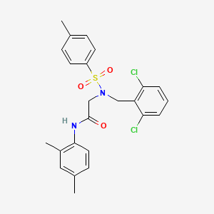 N~2~-(2,6-dichlorobenzyl)-N~1~-(2,4-dimethylphenyl)-N~2~-[(4-methylphenyl)sulfonyl]glycinamide