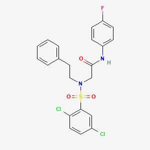 N~2~-[(2,5-dichlorophenyl)sulfonyl]-N~1~-(4-fluorophenyl)-N~2~-(2-phenylethyl)glycinamide