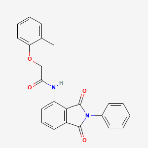 N-(1,3-dioxo-2-phenyl-2,3-dihydro-1H-isoindol-4-yl)-2-(2-methylphenoxy)acetamide