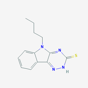 molecular formula C13H14N4S B366322 5-butyl-2,5-dihydro-3H-[1,2,4]triazino[5,6-b]indole-3-thione CAS No. 313498-33-8