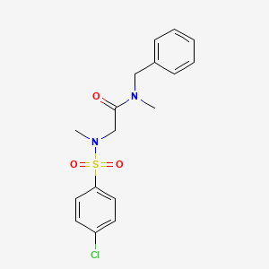 N-benzyl-N~2~-[(4-chlorophenyl)sulfonyl]-N,N~2~-dimethylglycinamide