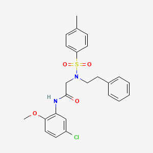 N-(5-chloro-2-methoxyphenyl)-N~2~-[(4-methylphenyl)sulfonyl]-N~2~-(2-phenylethyl)glycinamide