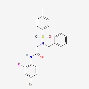 N~2~-benzyl-N~1~-(4-bromo-2-fluorophenyl)-N~2~-[(4-methylphenyl)sulfonyl]glycinamide