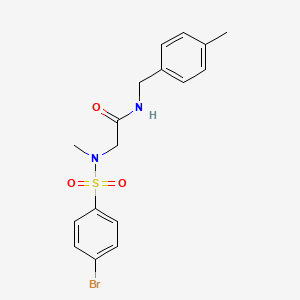 N~2~-[(4-bromophenyl)sulfonyl]-N~2~-methyl-N-(4-methylbenzyl)glycinamide