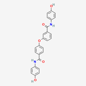 N-(4-hydroxyphenyl)-3-{4-[(4-hydroxyphenyl)carbamoyl]phenoxy}benzamide