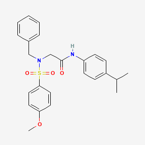 N~2~-benzyl-N~1~-(4-isopropylphenyl)-N~2~-[(4-methoxyphenyl)sulfonyl]glycinamide