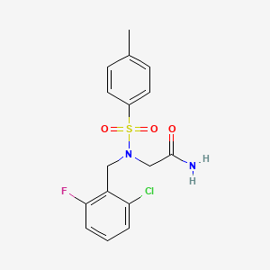 N~2~-(2-chloro-6-fluorobenzyl)-N~2~-[(4-methylphenyl)sulfonyl]glycinamide