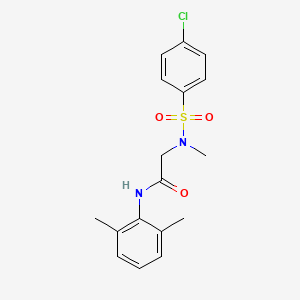 N~2~-[(4-chlorophenyl)sulfonyl]-N-(2,6-dimethylphenyl)-N~2~-methylglycinamide