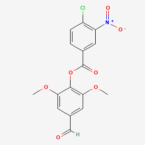 (4-Formyl-2,6-dimethoxyphenyl) 4-chloro-3-nitrobenzoate