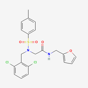 N~2~-(2,6-dichlorobenzyl)-N~1~-(2-furylmethyl)-N~2~-[(4-methylphenyl)sulfonyl]glycinamide