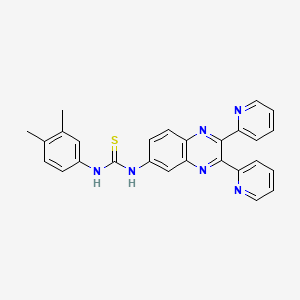 N-(3,4-dimethylphenyl)-N'-(2,3-di-2-pyridinyl-6-quinoxalinyl)thiourea