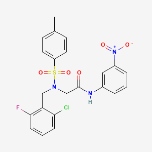 N~2~-(2-chloro-6-fluorobenzyl)-N~2~-[(4-methylphenyl)sulfonyl]-N-(3-nitrophenyl)glycinamide