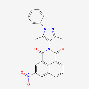 2-(3,5-Dimethyl-1-phenylpyrazol-4-yl)-5-nitrobenzo[de]isoquinoline-1,3-dione