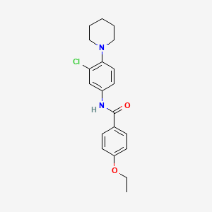 N-[3-chloro-4-(1-piperidinyl)phenyl]-4-ethoxybenzamide