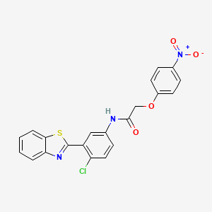 N-[3-(1,3-benzothiazol-2-yl)-4-chlorophenyl]-2-(4-nitrophenoxy)acetamide