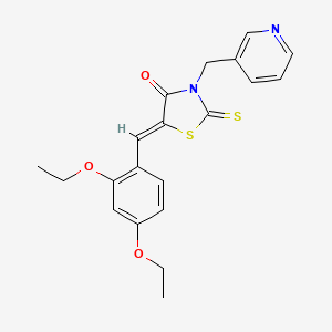 5-(2,4-diethoxybenzylidene)-3-(3-pyridinylmethyl)-2-thioxo-1,3-thiazolidin-4-one