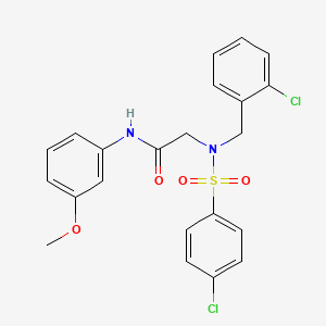 N~2~-(2-chlorobenzyl)-N~2~-[(4-chlorophenyl)sulfonyl]-N-(3-methoxyphenyl)glycinamide