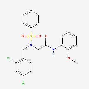 N~2~-(2,4-dichlorobenzyl)-N-(2-methoxyphenyl)-N~2~-(phenylsulfonyl)glycinamide