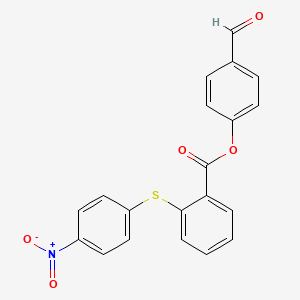 4-formylphenyl 2-[(4-nitrophenyl)thio]benzoate