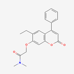 2-[(6-ethyl-2-oxo-4-phenyl-2H-chromen-7-yl)oxy]-N,N-dimethylacetamide