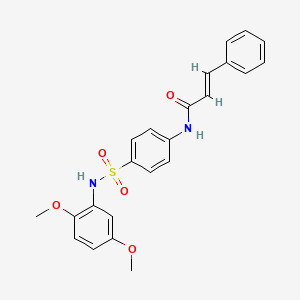 N-(4-{[(2,5-dimethoxyphenyl)amino]sulfonyl}phenyl)-3-phenylacrylamide