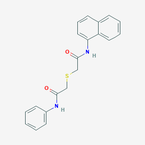 2-[2-(naphthalen-1-ylamino)-2-oxoethyl]sulfanyl-N-phenylacetamide