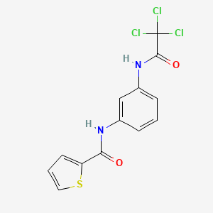 N-[3-[(2,2,2-trichloroacetyl)amino]phenyl]thiophene-2-carboxamide