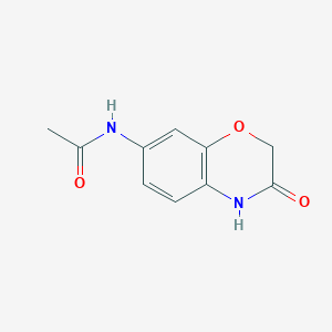 molecular formula C10H10N2O3 B3663899 N-(3-oxo-4H-1,4-benzoxazin-7-yl)acetamide 