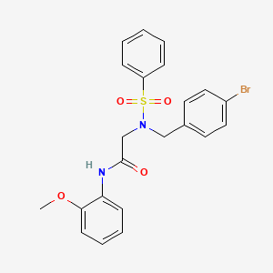 N~2~-(4-bromobenzyl)-N-(2-methoxyphenyl)-N~2~-(phenylsulfonyl)glycinamide