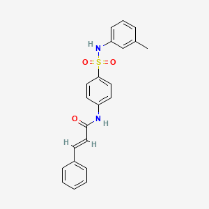 N-(4-{[(3-methylphenyl)amino]sulfonyl}phenyl)-3-phenylacrylamide