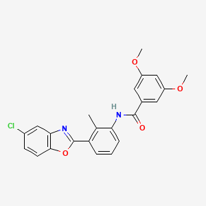 N-[3-(5-chloro-1,3-benzoxazol-2-yl)-2-methylphenyl]-3,5-dimethoxybenzamide