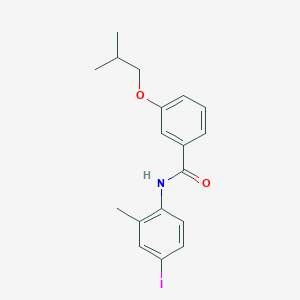 N-(4-iodo-2-methylphenyl)-3-isobutoxybenzamide