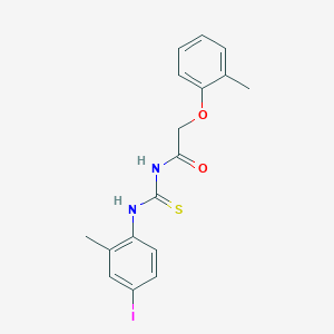 N-{[(4-iodo-2-methylphenyl)amino]carbonothioyl}-2-(2-methylphenoxy)acetamide