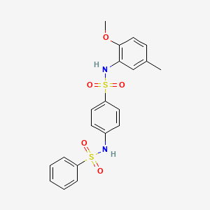 N-(2-methoxy-5-methylphenyl)-4-[(phenylsulfonyl)amino]benzenesulfonamide