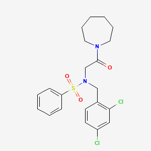 N-[2-(azepan-1-yl)-2-oxoethyl]-N-(2,4-dichlorobenzyl)benzenesulfonamide