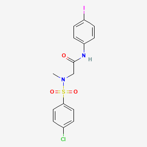 N~2~-[(4-chlorophenyl)sulfonyl]-N-(4-iodophenyl)-N~2~-methylglycinamide