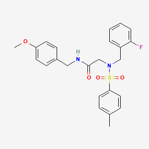 N~2~-(2-fluorobenzyl)-N-(4-methoxybenzyl)-N~2~-[(4-methylphenyl)sulfonyl]glycinamide