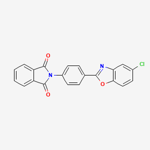 Isoindole-1,3-dione, 2-[4-(5-chlorobenzooxazol-2-yl)phenyl]-