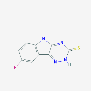 B366424 8-fluoro-5-methyl-5H-[1,2,4]triazino[5,6-b]indole-3-thiol CAS No. 23563-12-4